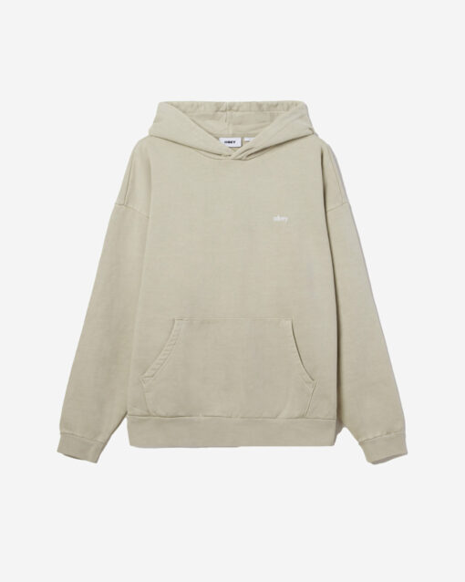 OBEY LOWERCASE PIGMENT PULLOVER Pigment Abbey Stone