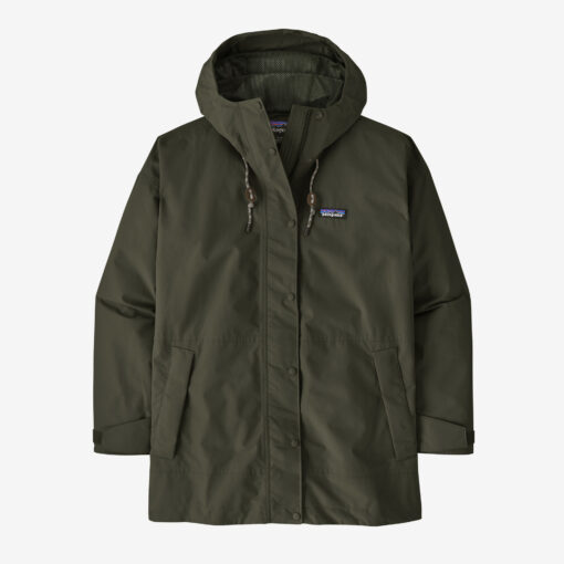 PATAGONIA Women’s Outdoor Everyday Rain Jacket Pine Needle Green