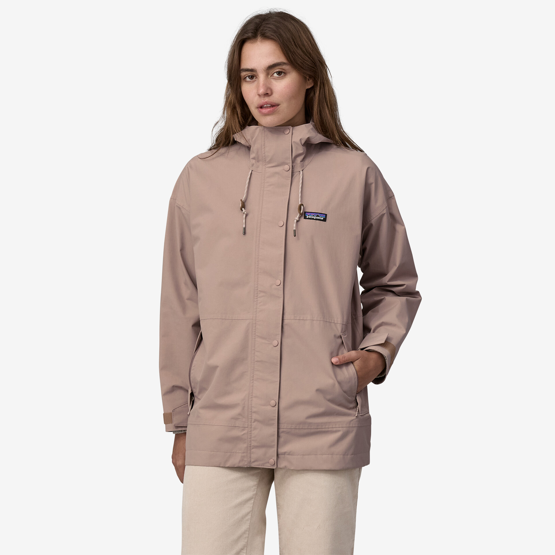 PATAGONIA Women’s Outdoor Everyday Rain Jacket Stingray Mauve