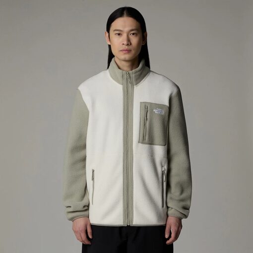 THE NORTH FACE GIACCA IN PILE YUMIORI white dune clay grey