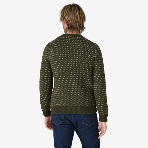 PATAGONIA Men’s Recycled Wool-Blend Sweater Fisherman Stitch: Pine Needle Green