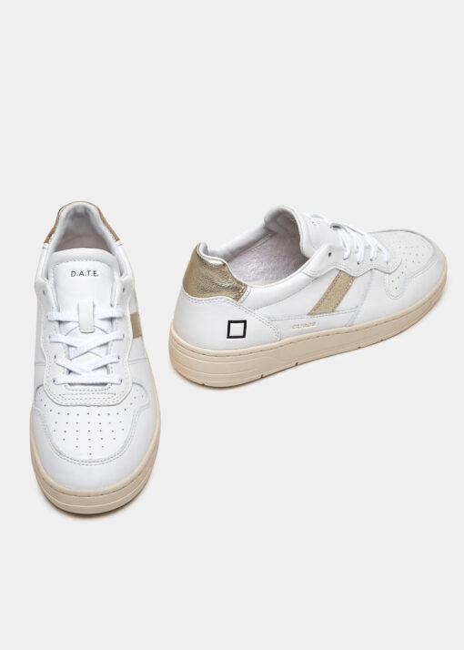 D.A.T.E. COURT 2.0 Vintage Calf White Platinum