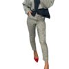 SO ALLURE Cappotto over con sciarpa grigio