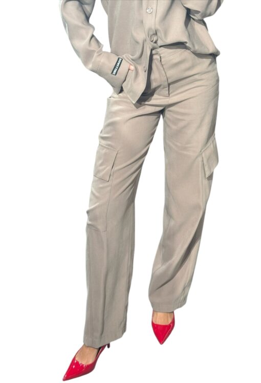 SO ALLURE Pantalone fluido cappuccino