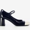 JEFFREY CAMPBELL SPINNET Black patent Silver