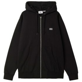 OBEY ESTABLISHED WORKS EYES ZIP HOOD Black