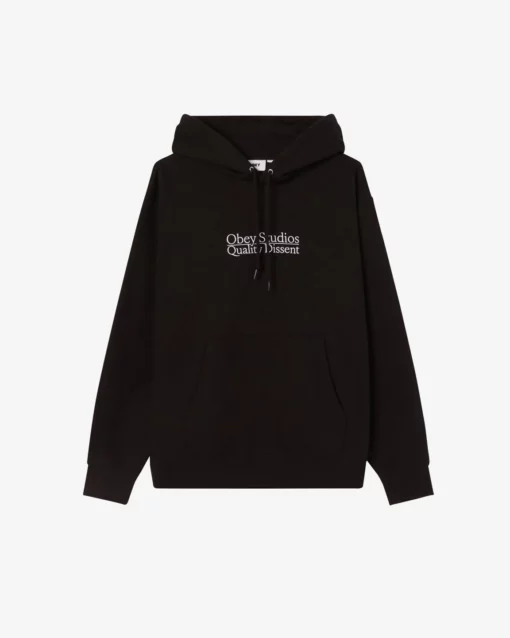 OBEY QUALITY DISSENT PULLOVER Black