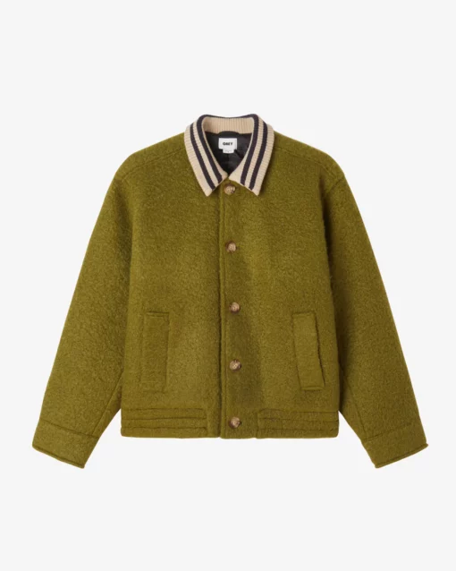 OBEY SAUNDERS BLOUSON JACKET Moss Green