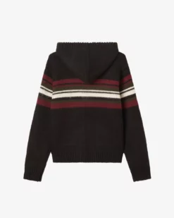 OBEY MYERS ZIP SWEATER Black Multi