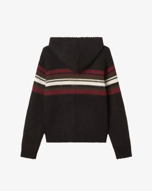 OBEY MYERS ZIP SWEATER Black Multi