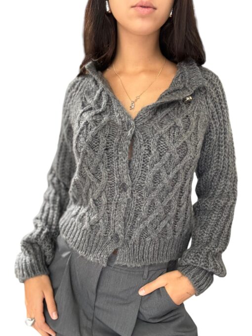 MERCI Cardigan tricot Grigio