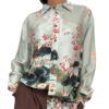 TENSIONE IN camicia fluida fantasia foliage