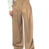 MERCI Pantalone Fluido con pinces Beige