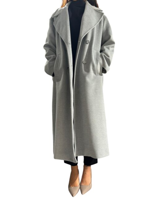 IMPERIAL Cappotto con tasche ampie dal taglio lungo Grigio