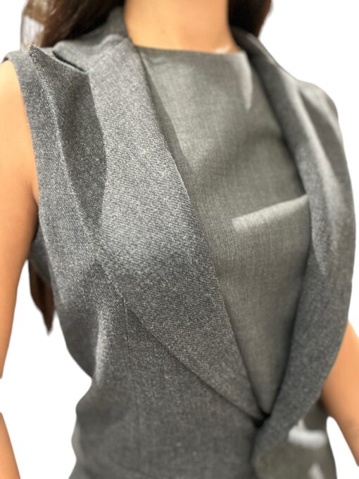 TENSIONE IN gilet con revers grigio