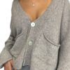 IMPERIAL Cardigan con bottoni crop Nero