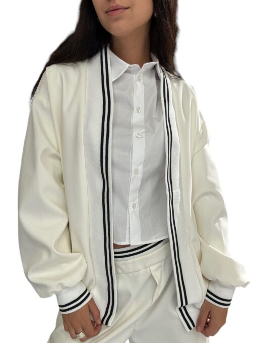 IMPERIAL Cardigan oversize bianco