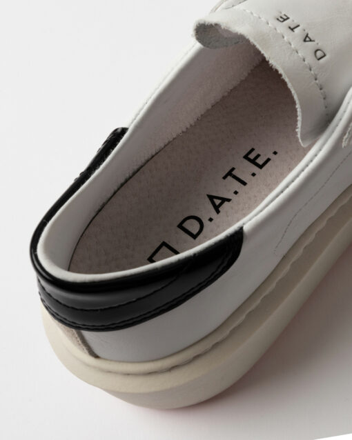 D.A.T.E. HILL LOW PLATFORM CALF White Black