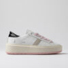 D.A.T.E. HILL LOW PLATFORM CALF White Black