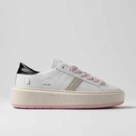 D.A.T.E. HILL LOW PLATFORM CALF White Black