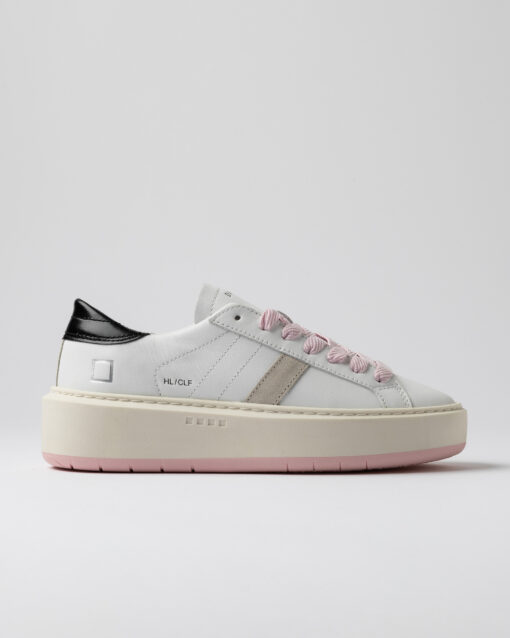 D.A.T.E. HILL LOW PLATFORM CALF White Black