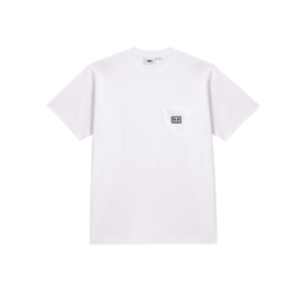 OBEY T-SHIRT ESTABLISHED WORKS EYES POCKET White