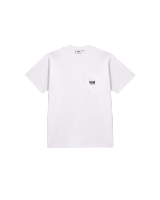 OBEY T-SHIRT ESTABLISHED WORKS EYES POCKET White