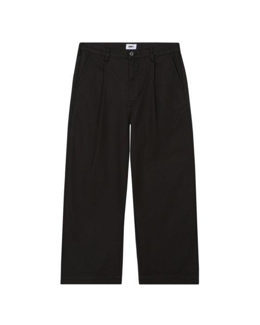 OBEY OLIVER PLEATED PANTS Pirate Black