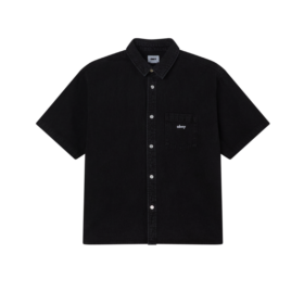 OBEY CAMICIA BIGWIG DENIM Faded Black